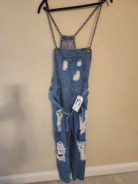 L.A Nature Denim Distress Overall